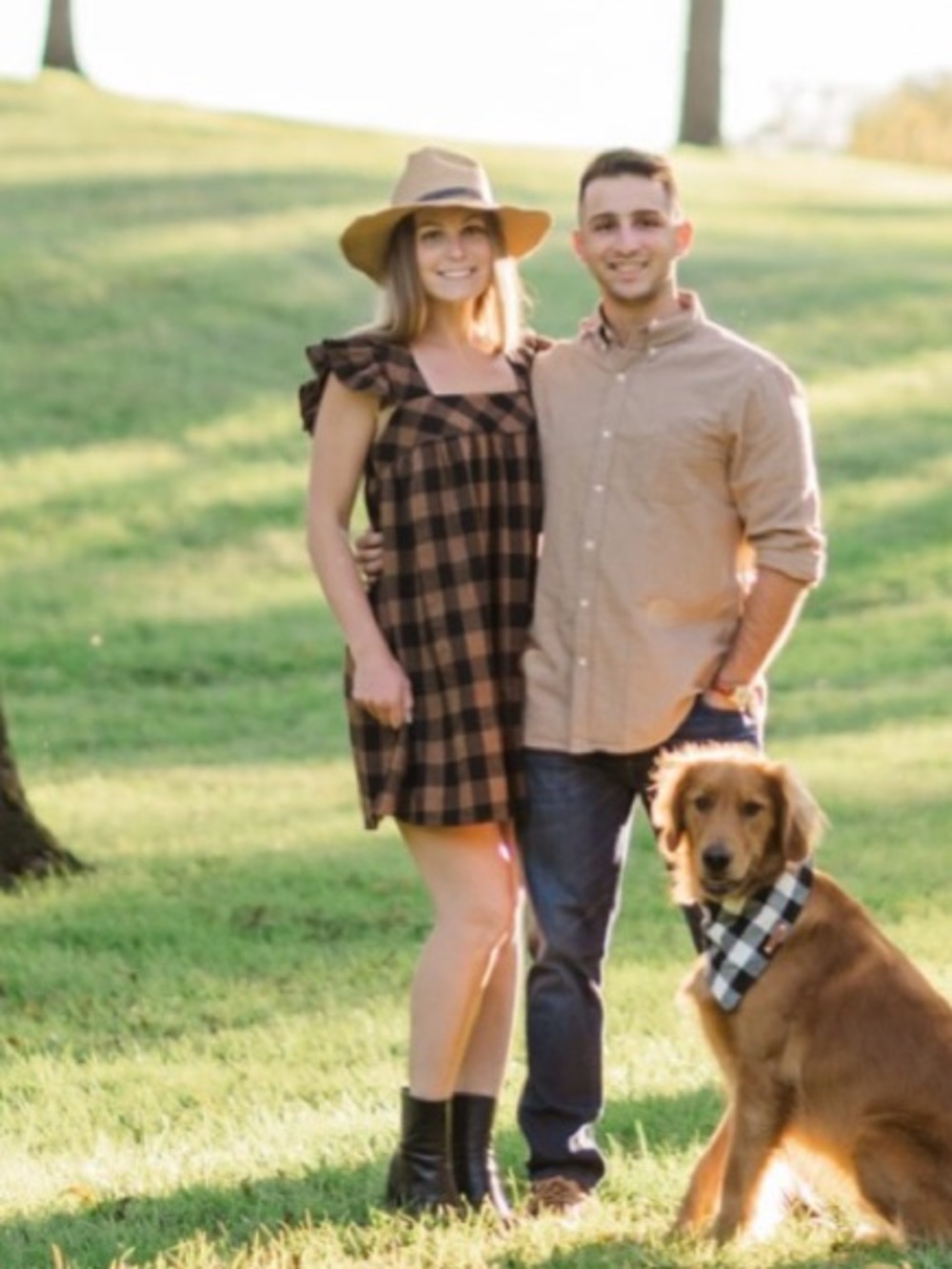 entro Brown and Black Buffalo Plaid Sundress - Picture 3 of 3